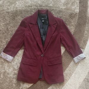 BCX Small Maroon Women's Blazer